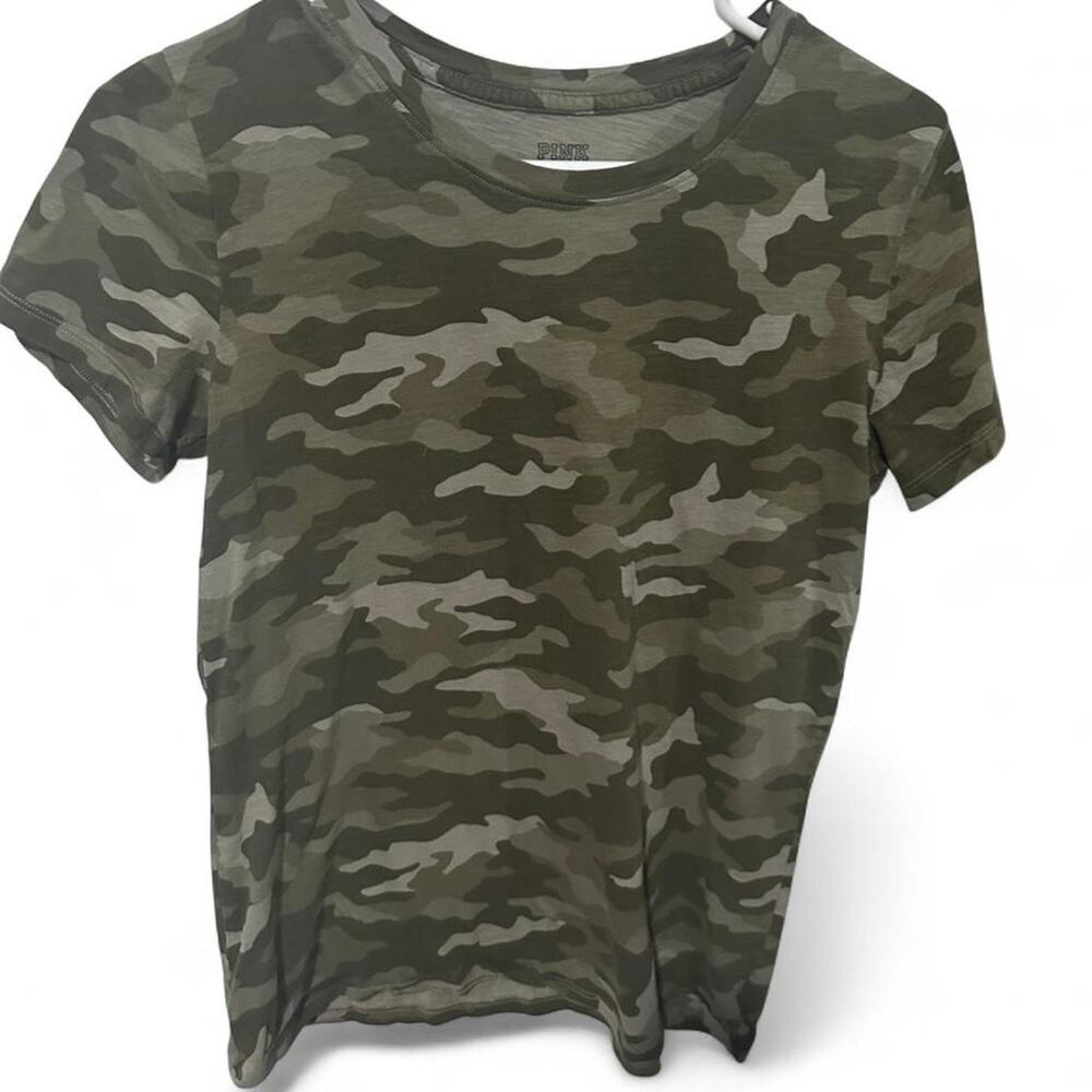 Victorias secret pink camo tee